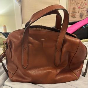 Fossil brown leather purse